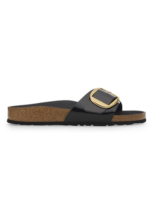 Madrid Big buckle sandal High Shine Black Birkenstock